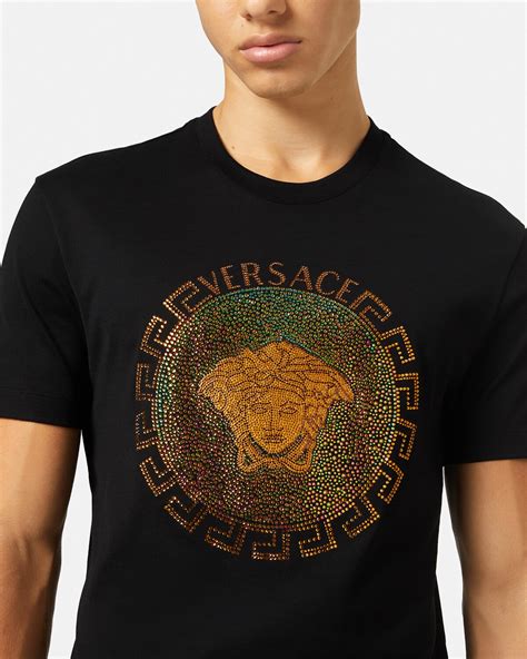 versace tshirt meduso herren rot|Versace Medusa logo.